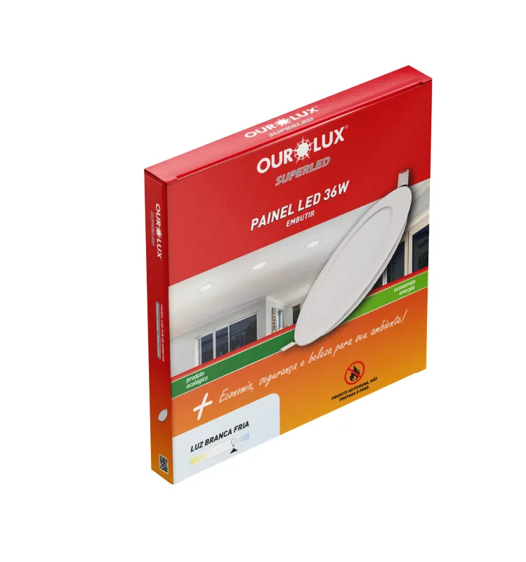 Luminaria LED Emb 36W Redon 3202 Ourolux