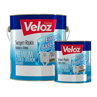 Esmalte Base Agua Preto 0,9L Veloz