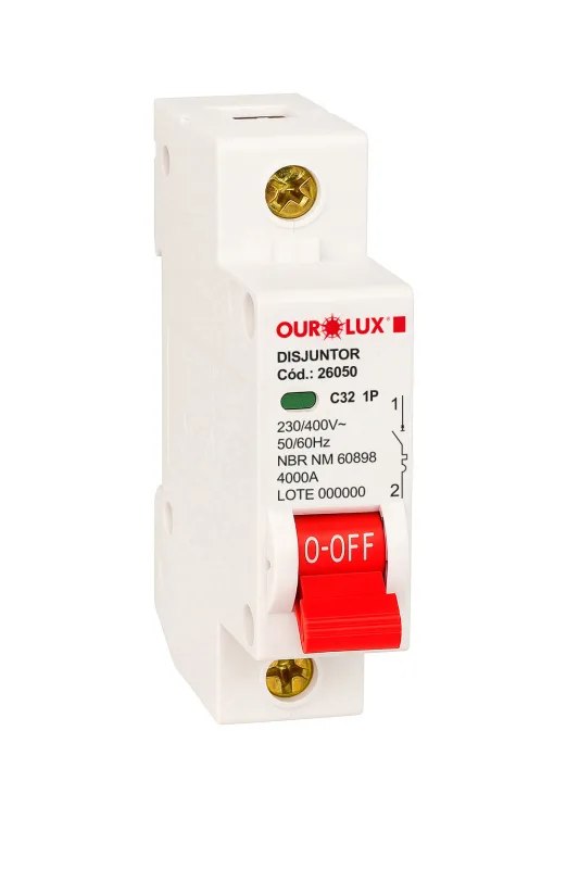 Disjuntor Din c 1px32A Ourolux