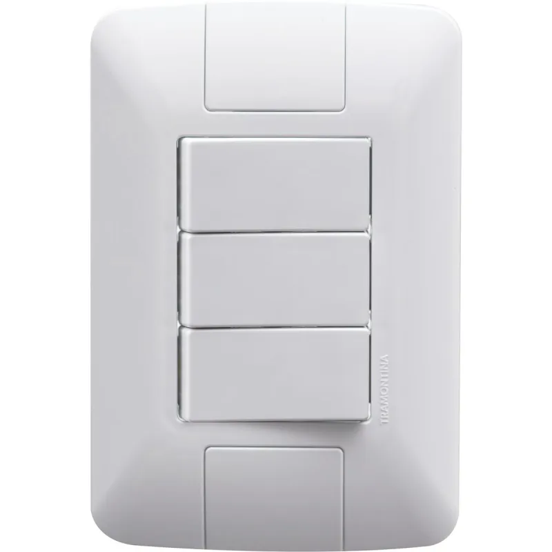 Interruptor Triplo 6A/250V Aria BR Tramontina
