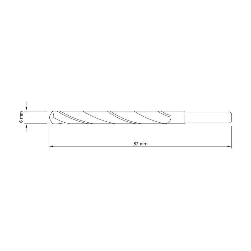 Broca Aco Rapido 6,0mm 43124143 Tramontina