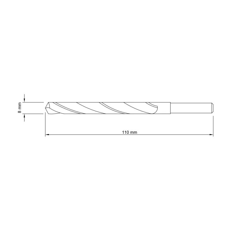 Broca Aco Rapido 8,0mm 43124151 Tramontina